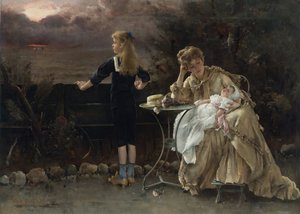 Anne ve çocukları, 1883.