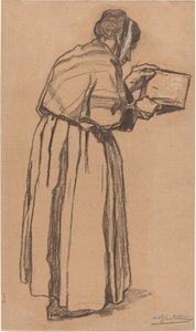 kadın okuma by Alfred Emile Stevens