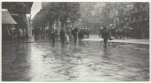 Bulvarda Islak Bir Gün, Paris, 1894, basılmış 191832. by Alfred Stieglitz