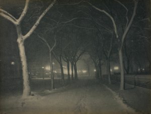 Buzlu Bir Gece, New York by Alfred Stieglitz