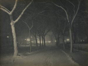 Buzlu Bir Gece, New York by Alfred Stieglitz