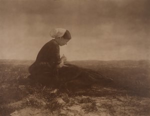 Net Mender, 1894. by Alfred Stieglitz