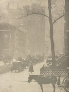 Sokak, Poster Tasarımı (fotogravür) by Alfred Stieglitz