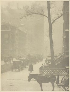 Sokak, Beşinci Cadde by Alfred Stieglitz