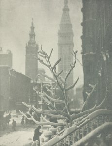 İki Kule, New York, 1911. by Alfred Stieglitz
