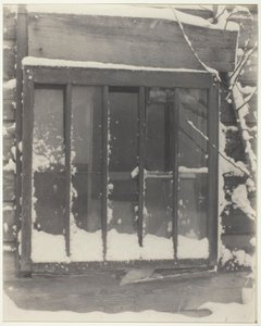 Pencere: Ahşap, Cam, Kar by Alfred Stieglitz