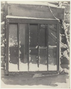 Pencere: Ahşap, Cam, Kar, 1923. by Alfred Stieglitz