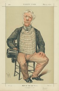 Amiral Rous, Bir kamış gibi düz, 7 Mayıs 1870, Vanity Fair karikatürü