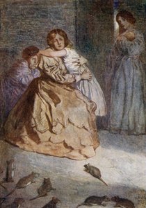 Lucknow kuşatması sırasında farelerin vebası, Hint İsyanı, 1857 by Alfred Wallis Mills
