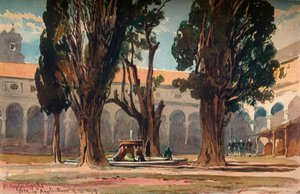 Santa Maria Degli Angeli, Roma, c1870 by Alfred Waterhouse