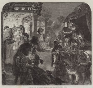 Noel Arifesinde Eski Halk Ziyareti by Alfred William Hunt
