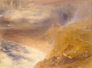 Harlech Kalesi, 1857 by Alfred William Hunt
