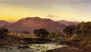 Llangollen Geçidi yakınında, Kuzey Galler by Alfred de Breanski