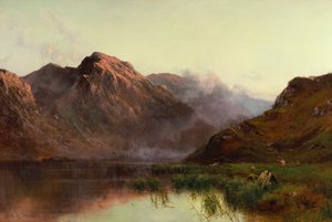 Yaban Kuşu Avı Llyn Crafnant (tuval üzerine yağlı boya) by Alfred de Breanski