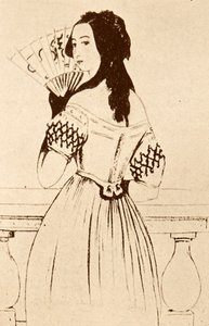 George Sand (çizim) by Alfred de Musset
