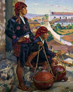 Su Taşıyıcıları, Chichicastenango by Alfredo Gálvez Suárez