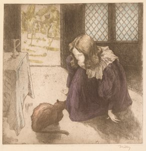 İç Mekan, Kedili Küçük Kız (La Petite fille au chat)