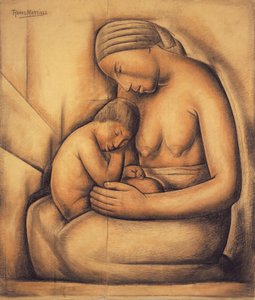 Hintli Anne, c.1936 (kağıt üzerine pastel boya)