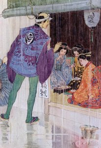 Mikado'nun Öyküsü için İllüstrasyon (renkli taş) by Alice Bolingbroke (after) Woodward