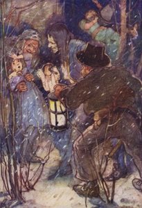 Esmer Ruffianlardan biri tarafından ele geçirildi (renkli litho)