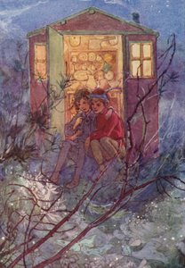 Baharla birlikte Wendy geliyor (renkli lito) by Alice Bolingbroke (after) Woodward