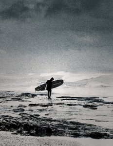 Going in..., 2013 (elle yeniden boyanmış fotoğraf)