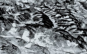 Nevada Üzerinde, 2018 (elle yeniden boyanmış fotoğraf)