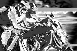 Saratogoa Denemeleri, 2015 (elle yeniden boyanmış fotoğraf)