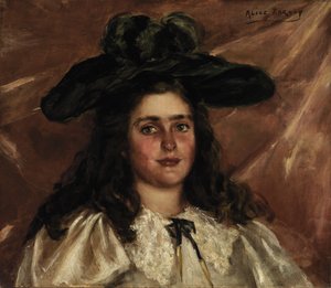 Laura Alice, Büyük Şapkalı, yak. 1892-1895. by Alice Pike Barney