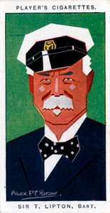Sir Thomas Johnstone Lipton, 1 Baronet, İngiliz bakkal ve yatçı, 1926 by Alick P. F. Ritchie