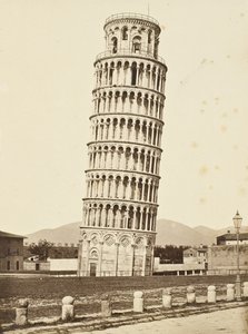 Campanile, Pisa, c.1850 (albüm gümüş baskı) by Fratelli Alinari