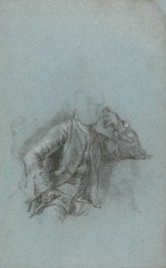 Oturan Bir Centilmen Portresi Çalışması by Allan Ramsay