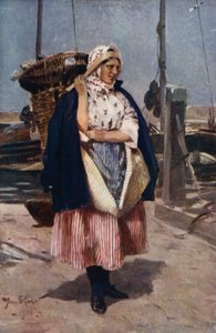 Bir Newhaven Balık Kadını (renkli taş)