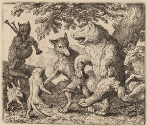 Ayı ve Kurt için Herkes Sevinir by Allart van Everdingen