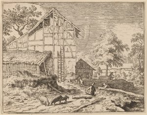 İki Merdivenli Kır Evi by Allart van Everdingen