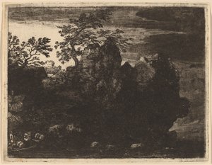 Nehirdeki Büyük Kaya by Allart van Everdingen