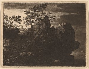 Nehirdeki Büyük Kaya by Allart van Everdingen