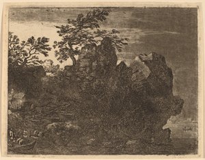 Nehirdeki Büyük Kaya, muhtemelen c. 16451656. by Allart van Everdingen