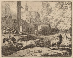 Reynard Horoz Çalmaya Çalışıyor, muhtemelen c. 16451656. by Allart van Everdingen