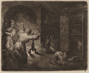 Reynard Papazdan Bir Capon Çaldı, muhtemelen c. 16451656. by Allart van Everdingen