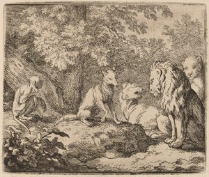 Reynard Gizli Hazinenin Bir Hikayesini Anlatıyor, muhtemelen c. 16451656. by Allart van Everdingen