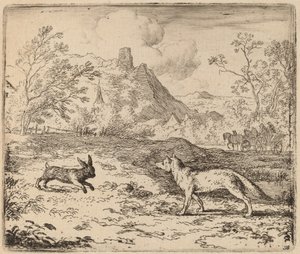 Reynard ve Tavşan by Allart van Everdingen
