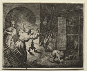 Tilki Reynard: Reynard bir Capon Çaldı by Allart van Everdingen