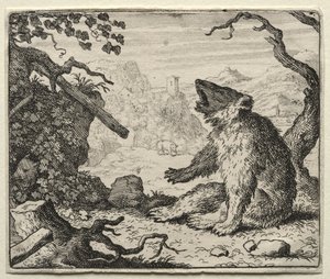Tilki Reynard: Ayı, Reynard'ı Mahkemeye Çağırıyor by Allart van Everdingen