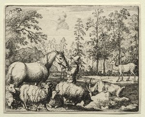 Tilki Reynard: Kıskanç At by Allart van Everdingen