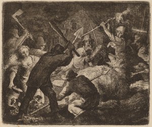 Köylülerin Saldırıya Uğradığı Ayı by Allart van Everdingen