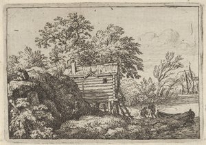 Balıkçı Kulübesi, 17. yüzyıl. by Allart van Everdingen