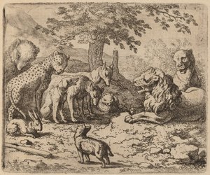 Aslan Tavsiye İstiyor, muhtemelen c. 16451656.