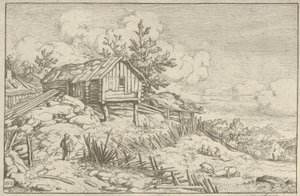 Yıkıcı Çitin Girişine Yakın Adam, 17. yüzyıl. by Allart van Everdingen