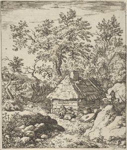 Fıçı yakınındaki Değirmentaşı, 17. yüzyıl. by Allart van Everdingen